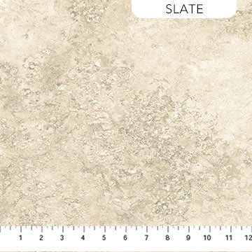 Stonehedge Gradations II Sandstone Slate Beige Grey Linda Ludovico Northcott Cotton Fabric NC-26758-98 "