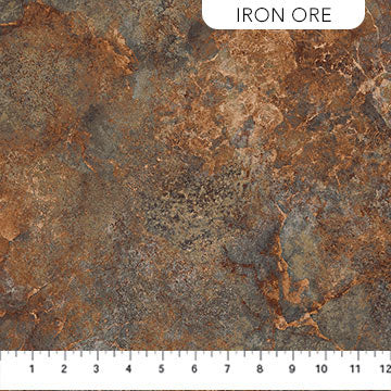 Stonehedge Gradations II Quartz Iron Ore Brown Linda Ludovico Northcott Cotton Fabric NC-26756-36