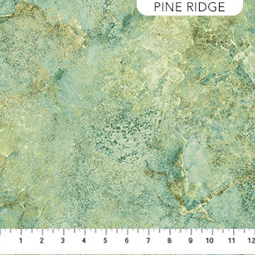 Stonehedge Gradations II Quartz in Pine Ridge Light Green Linda Ludovico Northcott Cotton Fabric NC-26756-780