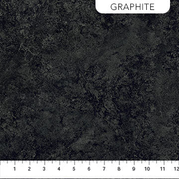 Stonehedge Gradations II Sienna Marble Graphite Black Linda Ludovico Northcott Cotton Fabric NC-26755-99