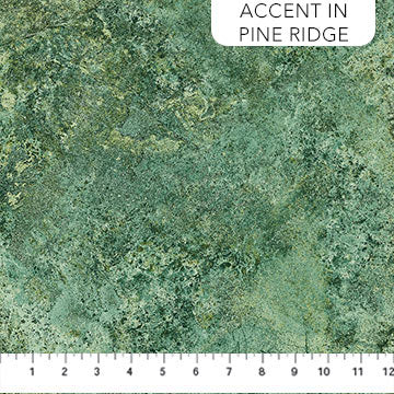 Stonehedge Gradations II Slate in Pine Ridge Light Green Linda Ludovico Northcott Cotton Fabric NC-26757-78