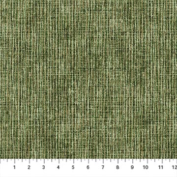 Stonehenge Organics Grass cloth Dark Green Linda Ludovico Northcott Cotton Fabric NC-29313-76