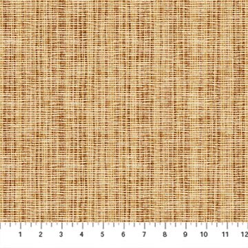 Stonehenge Organics Grass cloth Rust Linda Ludovico Northcott Cotton Fabric NC-29312-37