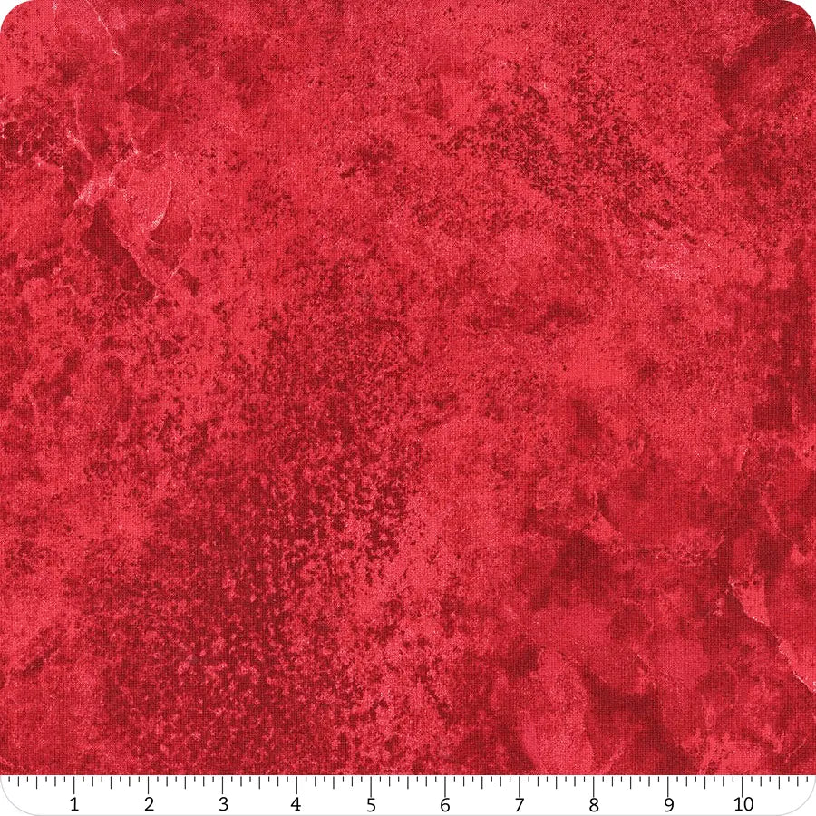 Stonehenge Basics Texture Hot Romance Red Linda Ludovico Northcott Cotton Fabric