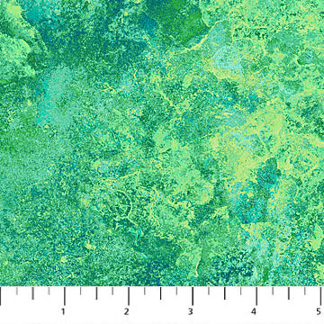 Stonehenge Basics Texture Peacock Green Linda Ludovico Northcott Cotton Fabric