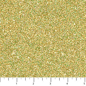 Stonehenge Christmas Joy Sparkling Gold Northcott Cotton Fabric