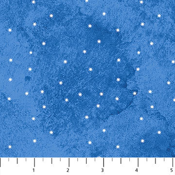 Stonehenge Christmas Joy Small White Stars Light Blue Northcott Fabrics Cotton Fabric