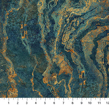Stonehenge Gradations 108" wide back Ombre Oxidized Copper Linda Ludovico Northcott Studio Cotton Fabric