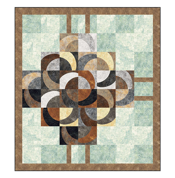 Stonehenge Gradations II Friendship Knot Digital Quilt Top Linda Ludovico Northcott Fabrics NC-DQ3304