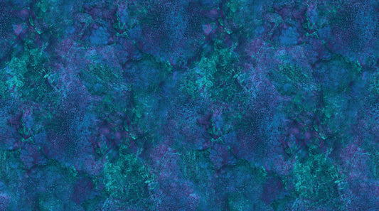 Stonehenge Gradations II Quartz Midnight Blue Green Linda Ludovico Northcott Cotton Fabric NC-26756-49