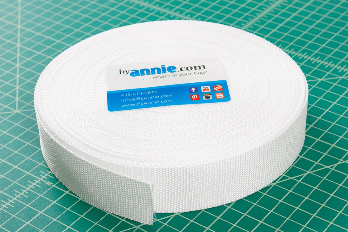 Strapping 1.5" White 50 yards ByAnnie's BYA-SUP16415W50YD | US Fabric Shop