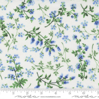 Summer Breeze Little Blooms Small Floral White Moda Cotton Fabric