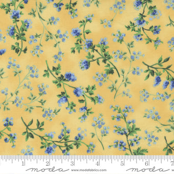 Summer Breeze Little Blooms Small Floral Yellow Moda Cotton Fabric