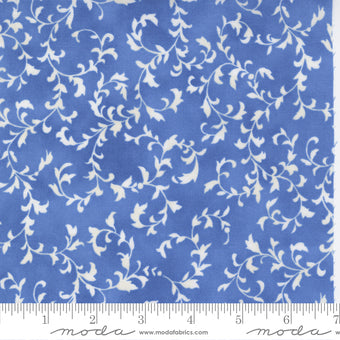 Summer Breeze Scroll Blenders Vines Royal Blue Moda Cotton Fabric