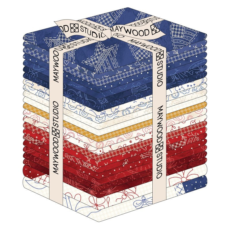 Summertime Fat Quarter Bundle 18"x 21" 21 pcs Rob Kingsley Maywood Cotton FLANNEL Fabric | US Fabric Shop