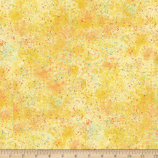 Sun Yellow Quilter's Trek Pop of Color Stamped Texture Sun QTI Timeless Treasures Cotton Fabric