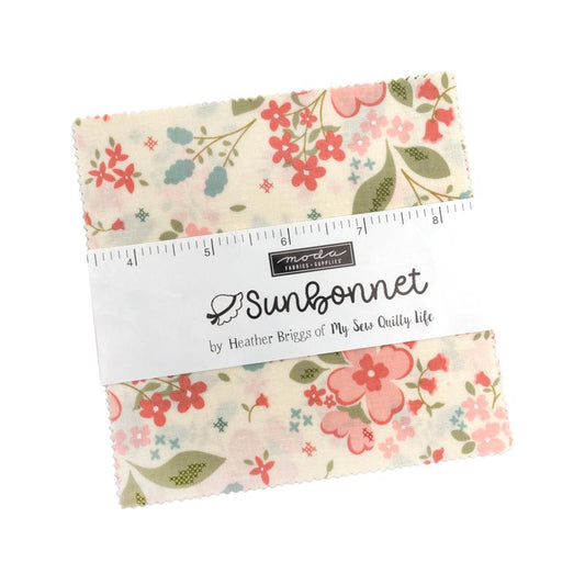 Sunbonnet 5" Squares Charm Pack Linzee McCray Moda Cotton Fabric MD-31760PP