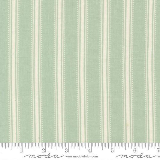 Sunbonnet Dots and Stripes Dusty Blue My Sew Quilty Life  Moda Cotton Fabric MD-31767-21