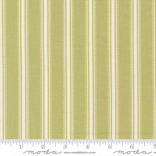 Sunbonnet Dots and Stripes Pear My Sew Quilty Life  Moda Cotton Fabric MD-31767-18