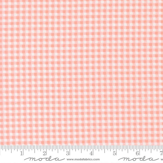Sunbonnet Mini Gingham Pale Pink My Sew Quilty Life  Moda Cotton Fabric MD-31769-17