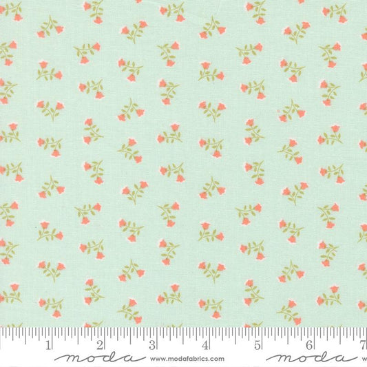 Sunbonnet Tossed Petals Ditsy Pale Blue My Sew Quilty Life  Moda Cotton Fabric MD-31763-19