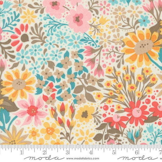 Sunday Brunch Dutch Baby Floral Spritzer Multi BasicGrey Moda Cotton Fabric