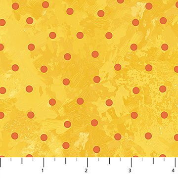 Sunshine Harvest Dots Texture Yellow Northcott Cotton Fabric