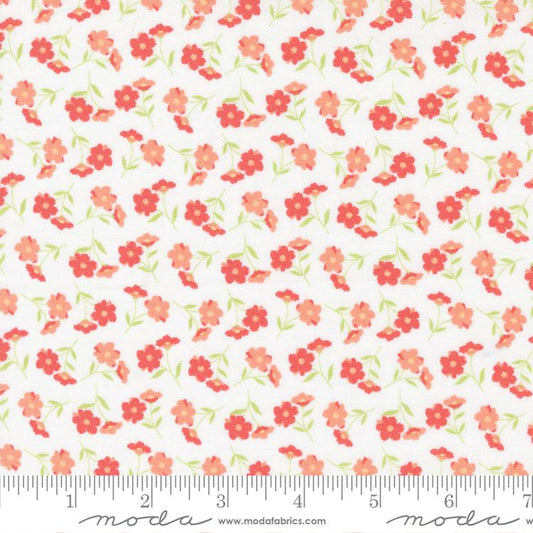 Sunwashed Cloud White Wildflower Toss Small Flower Corey Yoder Coriander Quilts Moda Cotton Fabric