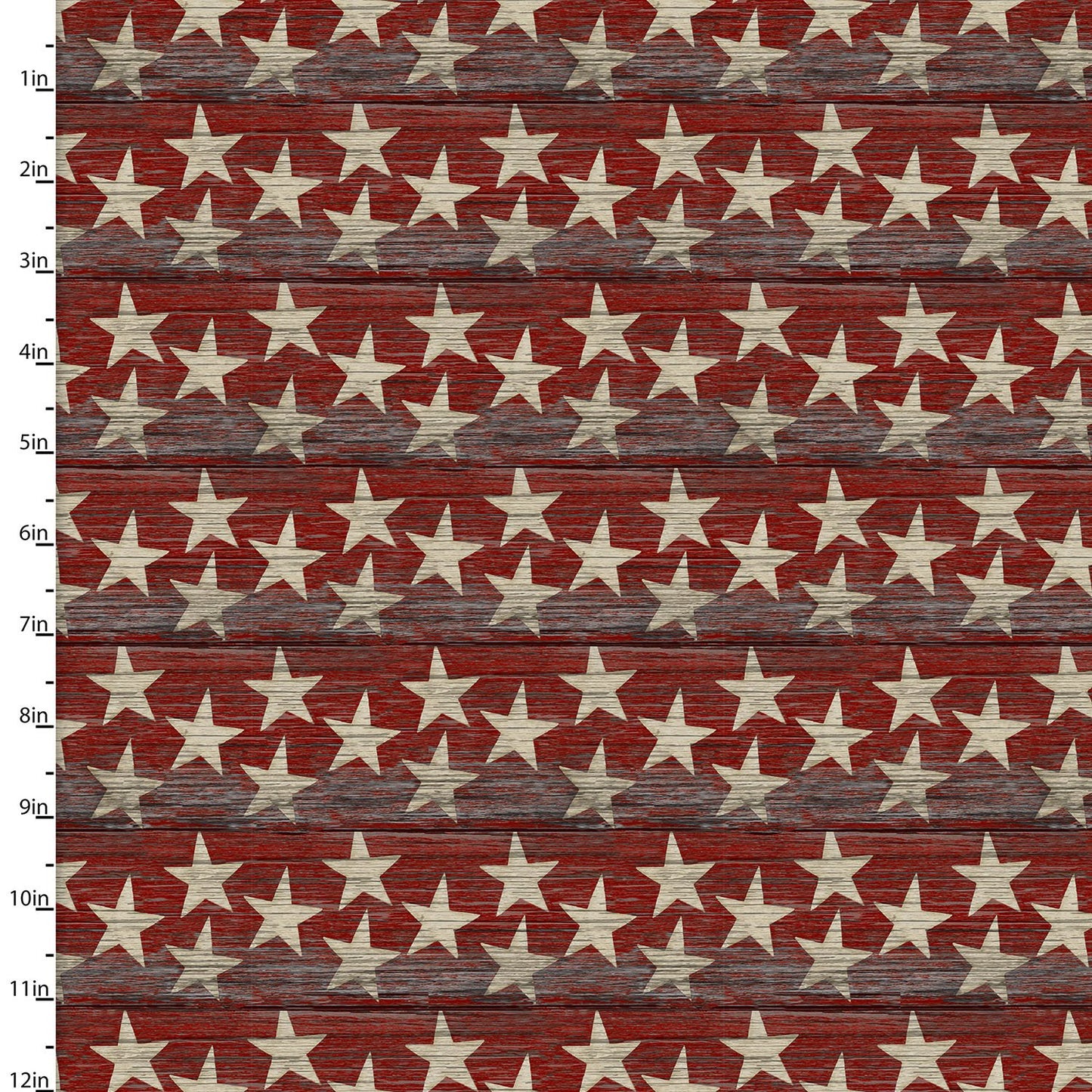 Sweet Land of Liberty WoodGrain Stars Red Beth Albert 3 Wishes Fabrics Cotton Fabric