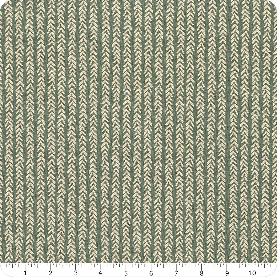 Sweet Lulla Knit Charcoal Green Ivy Jayne Camelot Cotton Fabric