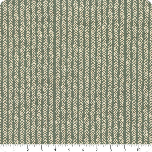 Sweet Lulla Knit Charcoal Green Ivy Jayne Camelot Cotton Fabric