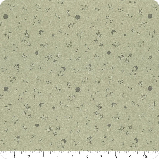 Sweet Lulla Starry Night Grey Ivy Jayne Camelot Cotton Fabric