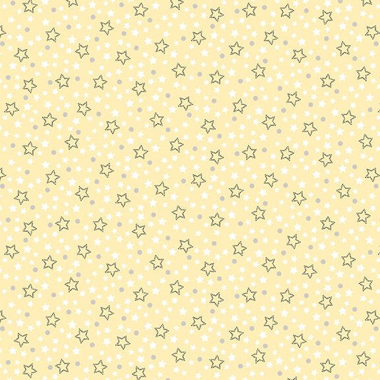 Sweet Dreams Stars Yellow Victoria Hutto Studio E Cotton Fabric