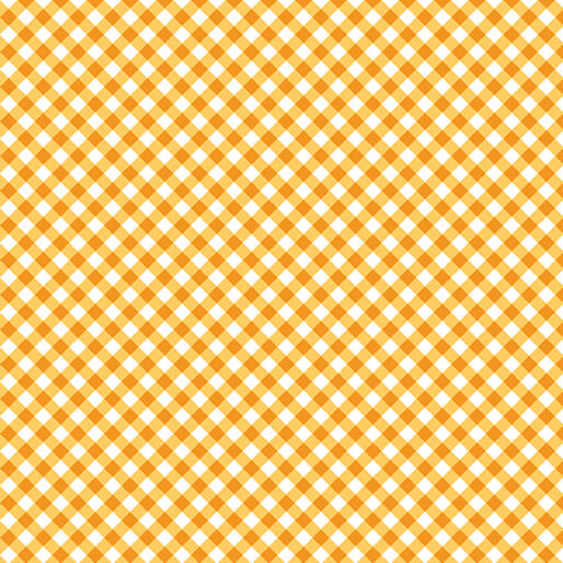 Sweet Gingham Squash Golden Yellow White Diagonal Benartex Cotton Fabric BE-17237-33