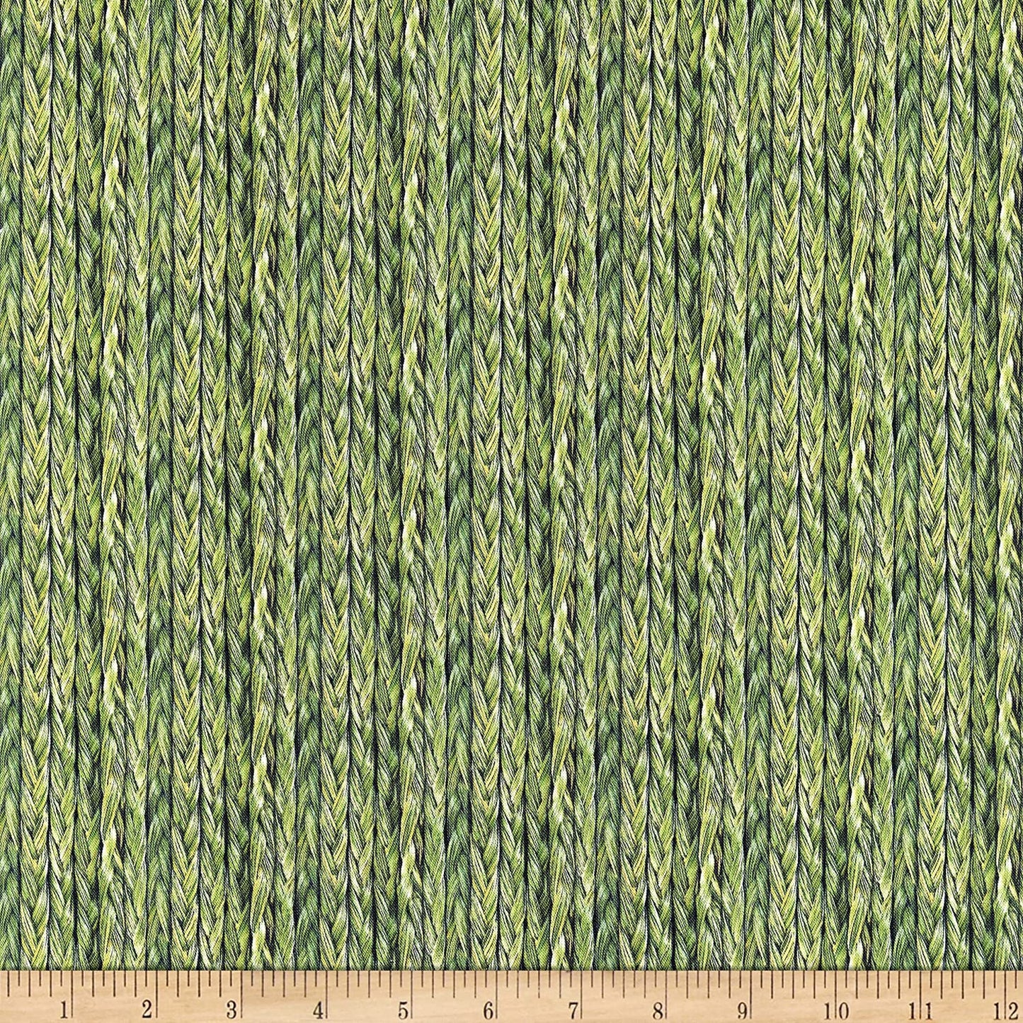 Sweetgrass Braids Green Landscape Medley Elizabeth's Studio Cotton Fabric