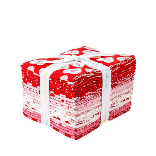 Sweetheart Fat Quarter Bundle 18"X22" 21pcs My Mind's Eye Riley Blake Designs Cotton Fabric RB-FQ-15500-21