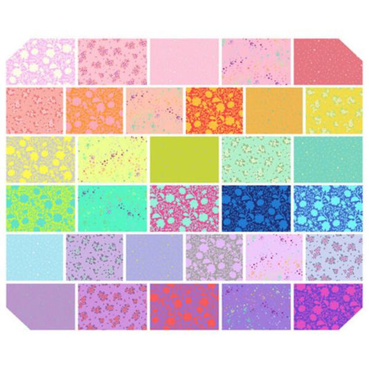 Sweetheart Medley Fat Quarter Bundle 18"x21" 32 pcs Tula Pink Free Spirit Cotton Fabric FS-FB4FQTP.SWEETHEART