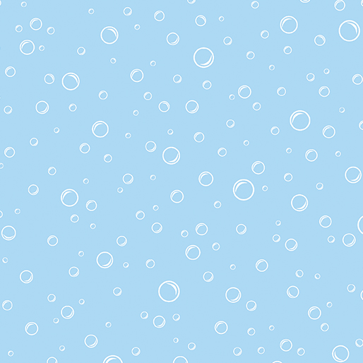 Swim with Me Bubbly Light Peri Blue Kanvas Studio Benartex Cotton Fabric BE-15055-50