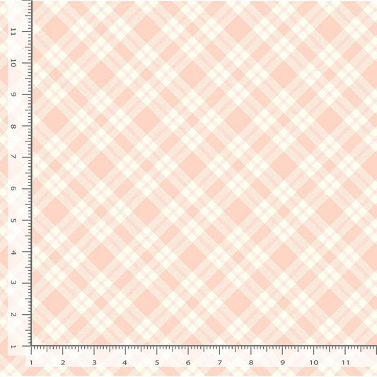 Til The Cows Come Home Plaid Blush Timeless Treasures Cotton Fabric TT-PLAID-CD4050-BLUSH