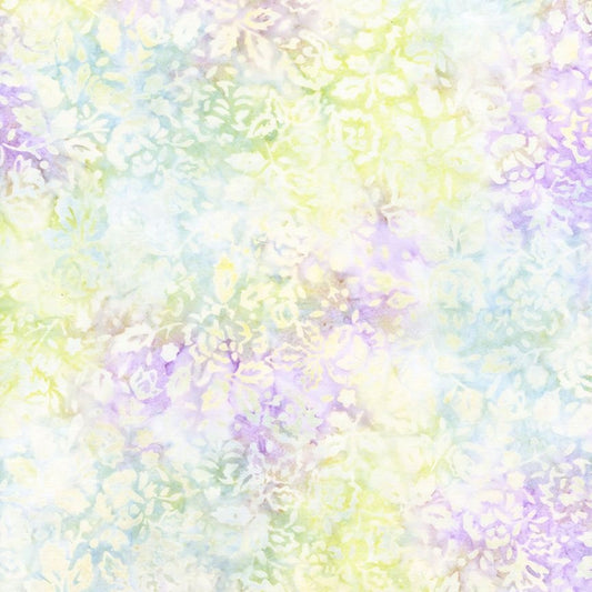 Tonga Batiks Dreamer Stamped Flowers on Branches Soft Timeless Treasures Cotton Fabric TT-Tonga-B1765-SOFT