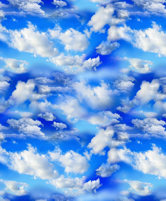 Take Me Away Clouds Bright Sky Timeless Treasures Cotton Fabric