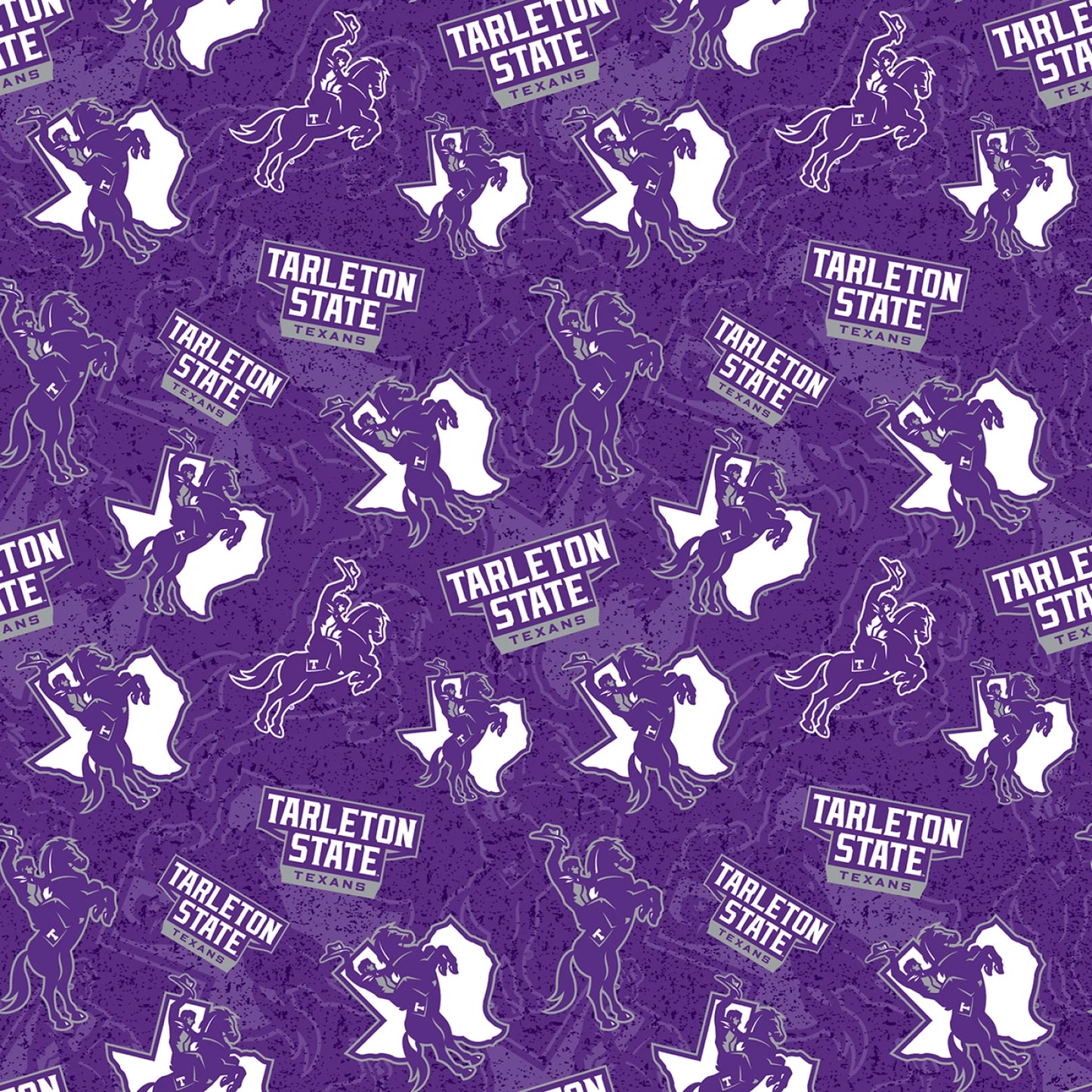 Tarleton State Texans NCAA College Tone on Tone Sykel Enterprises Cotton Fabric TARL-1178