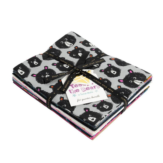 Teddy And The Bears Fat Quarter Bundle 18"x21" 25pcs Sarah Watts Ruby Star Society Moda Cotton Fabric