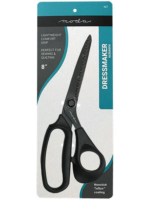 Teflon Dressmaker Scissor 8 inches Lightweight Comfort Grip Moda MD-M7
