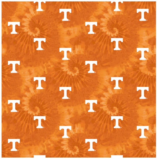 Tennessee University Vols NCAA College Tie Dye Sykel Cotton Fabric