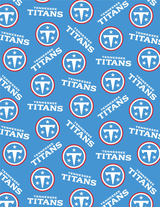Tennesse Titans NFL Football Logo Fabric Traditions Cotton Fabric NFL-70662DN