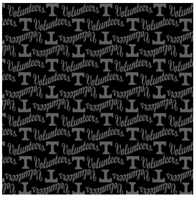 Tennessee Vols NCAA College Black on Black Mini Pigment Print Sykel Enterprises Cotton Fabric TEN-1393-BL