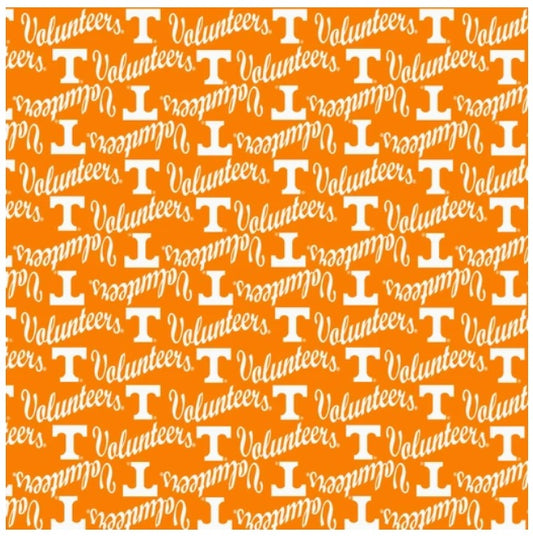 Tennessee Vols NCAA College Mini Packed Logo Sykel Enterprises Cotton Fabric TEN-1390