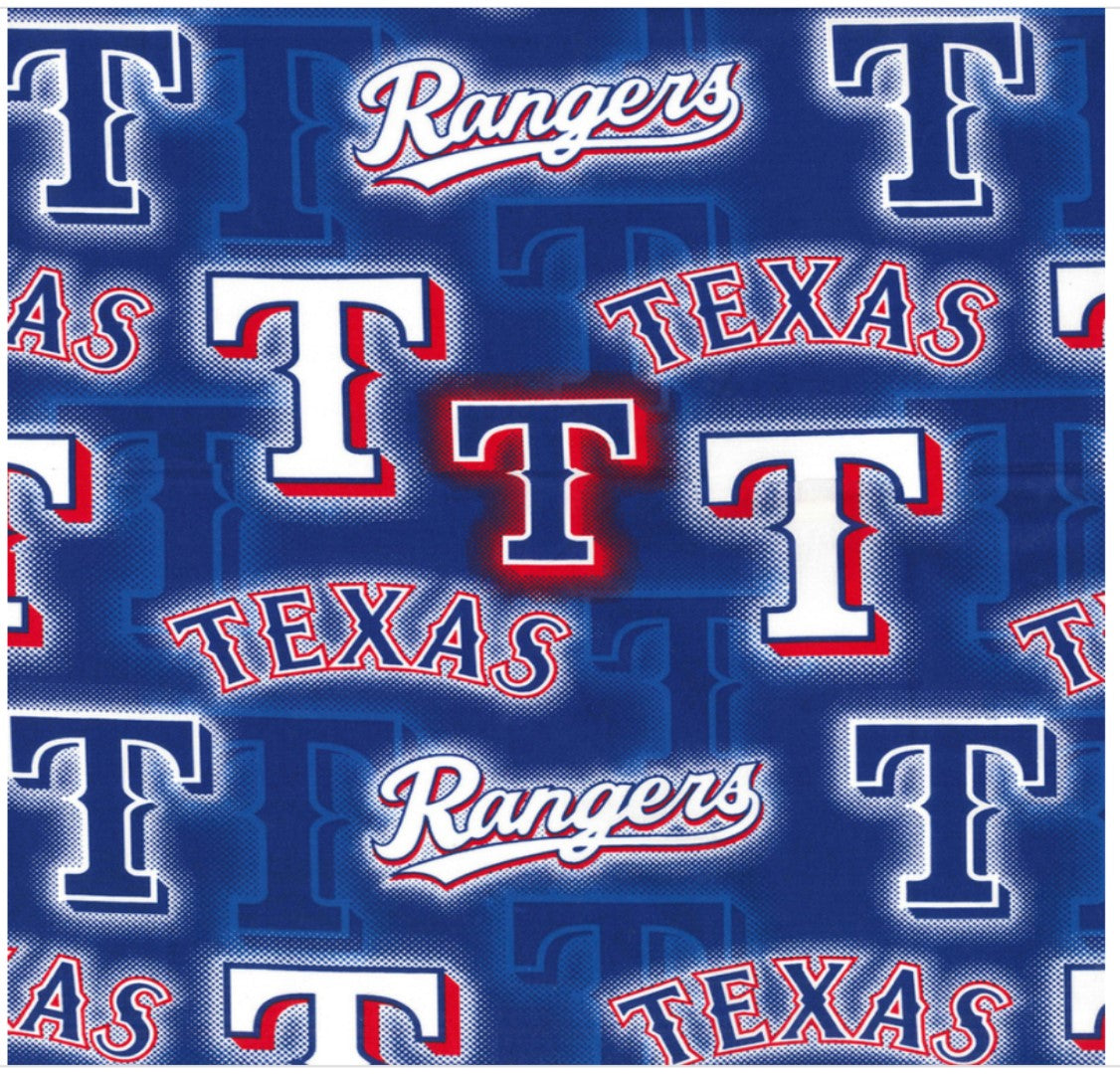 Texas Rangers MLB Baseball Dots Fabric Traditions Cotton Fabric