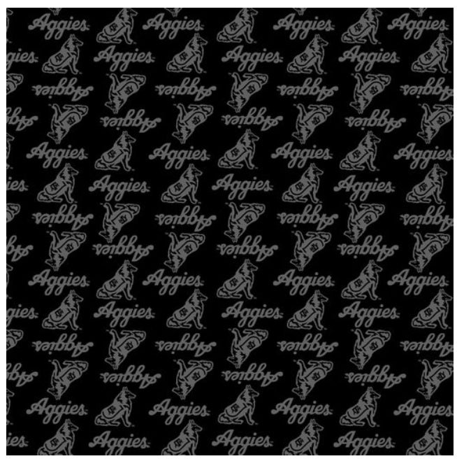 Texas A&M Aggies NCAA College White on White Mini Pigment Print Sykel Enterprises Cotton Fabric TAM-1393-W